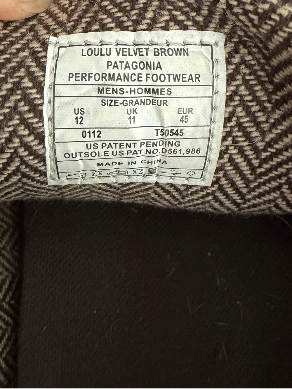 Patagonia Men's Dark Brown Leather Loulu Barefoot Minimalist Derby Shoes 12